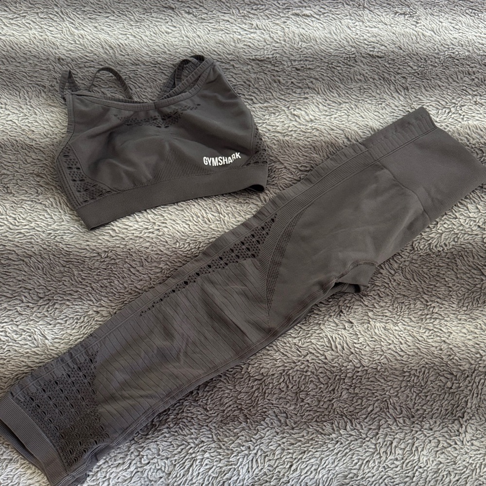 Gymshark Charcoal Activewear Set